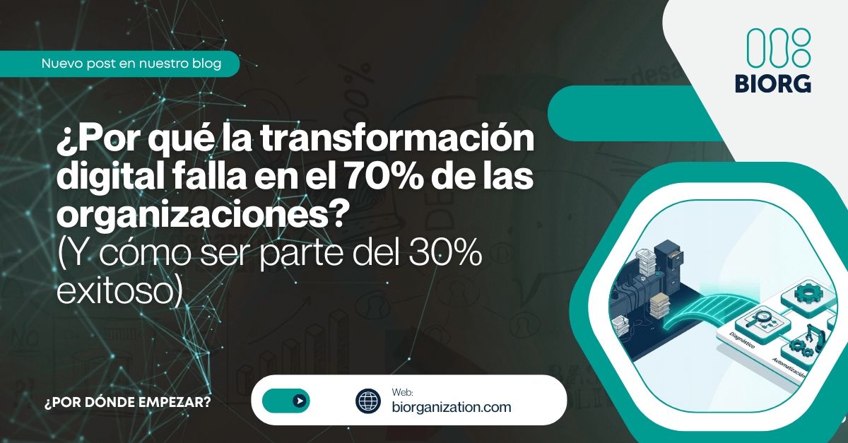 Por qué la transformación digital falla en el 70% de las organizaciones