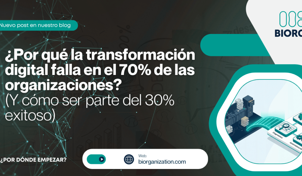 Por qué la transformación digital falla en el 70% de las organizaciones